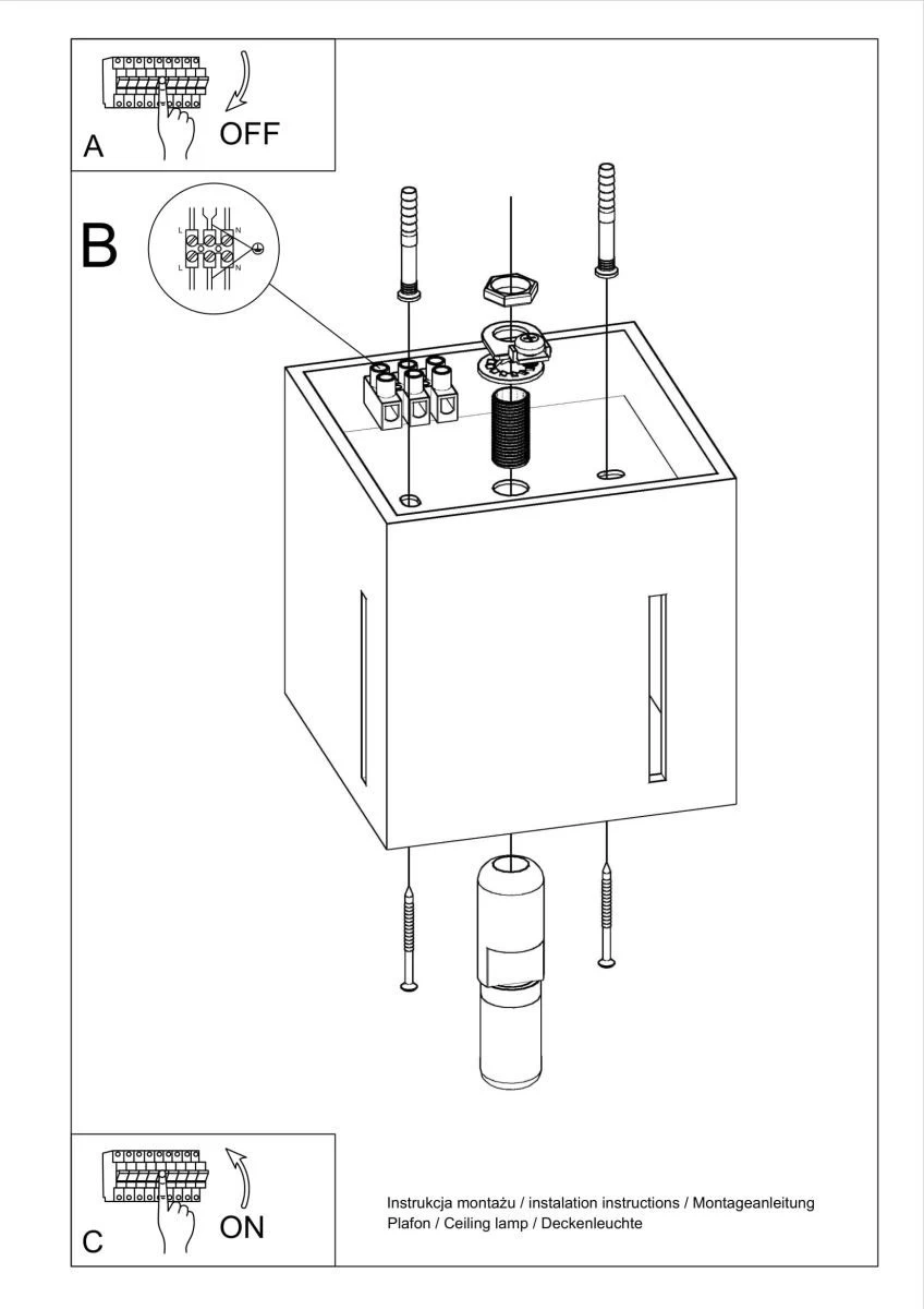 Sollux Pixar Aufbauleuchte Grau G9 Dimmbar 10x10x10cm 7 Sollux Pixar Aufbauleuchte Grau G9 Dimmbar 10x10x10cm – Bild 5