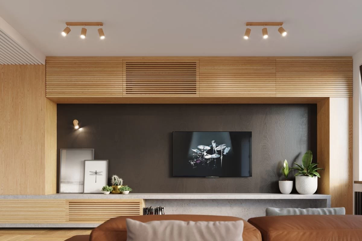 Sollux Berg 3 Deckenstrahler Natur Holz 3x GU10 Dimmbar 45x5x20cm 4 Sollux Berg 3 Deckenstrahler Natur Holz 3x GU10 Dimmbar 45x5x20cm – Bild 2