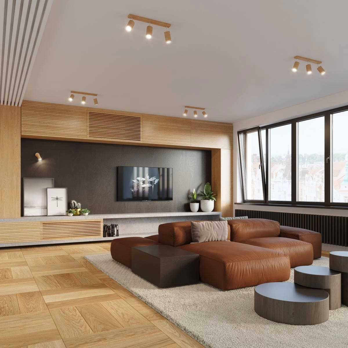 Sollux Berg 3 Deckenstrahler Natur Holz 3x GU10 Dimmbar 45x5x20cm 5 Sollux Berg 3 Deckenstrahler Natur Holz 3x GU10 Dimmbar 45x5x20cm – Bild 3