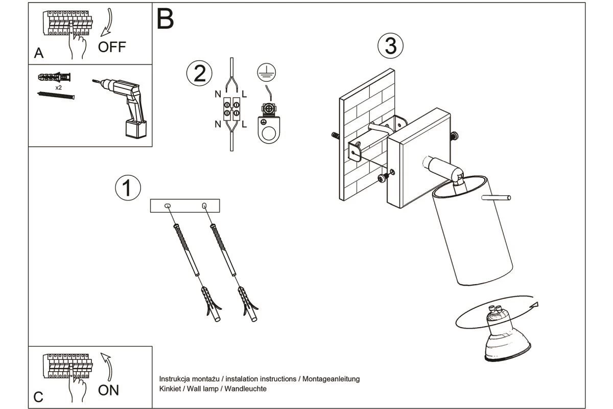 Sollux Ring Wandstrahler Chrom GU10 Dimmbar 8x16x8cm 7 Sollux Ring Wandstrahler Chrom GU10 Dimmbar 8x16x8cm – Bild 5