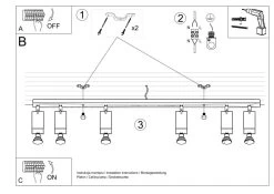 Sollux Ring 4L Deckenstrahler Chrom 4x GU10 Dimmbar 80x6x16cm -Lichtwelt Verkauf sxsl.0731 11