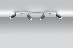 Sollux Ring 4L Deckenstrahler Chrom 4x GU10 Dimmbar 80x6x16cm -Lichtwelt Verkauf sxsl.0731 3