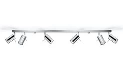 Sollux Ring 6L Deckenstrahler Chrom 6x GU10 Dimmbar 118x6x16cm