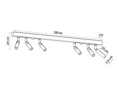 Sollux Eyetech 6 Deckenstrahler Weiß 6x G9 Dimmbar 100x3x20cm 15 Sollux Eyetech 6 Deckenstrahler Weiß 6x G9 Dimmbar 100x3x20cm -Lichtwelt Verkauf sxsl.0906 10