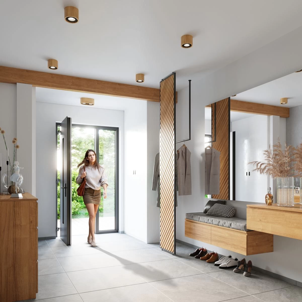 Sollux Basic 1 Aufbauleuchte Natur Holz GU10 Dimmbar 14x14x10cm 4 Sollux Basic 1 Aufbauleuchte Natur Holz GU10 Dimmbar 14x14x10cm – Bild 2