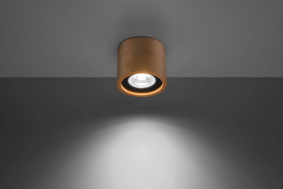 Sollux Basic 1 Aufbauleuchte Natur Holz GU10 Dimmbar 14x14x10cm 9 Sollux Basic 1 Aufbauleuchte Natur Holz GU10 Dimmbar 14x14x10cm – Bild 7