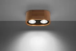 Sollux Basic 2 Aufbauleuchte Natur Holz 2x GU10 Dimmbar 27x14x10cm -Lichtwelt Verkauf sxsl.0914 3