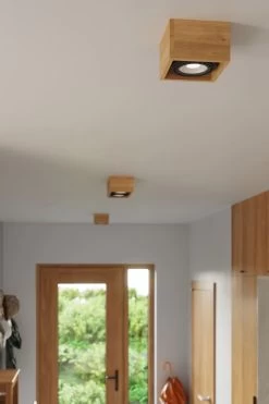 Sollux Quatro 2 Aufbauleuchte Natur Holz 2x GU10 Dimmbar 27x14x10cm -Lichtwelt Verkauf sxsl.0916 15