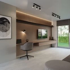 Sollux Ring Wandstrahler Schwarz GU10 Mit Wippschalter -Lichtwelt Verkauf sxsl.1049 15