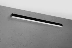 Thoro Pinne 117 LED Wandlampe Schwarz 5100lm 4000K 117x6x6cm -Lichtwelt Verkauf sxth.075 2