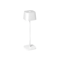 KONSTSMIDE Capri LED USB Akku Tischleuchte Weiss Dimmbar 2700/3000K