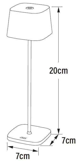 KONSTSMIDE Capri Mini LED USB Akku Tischleuchte Weiss Dimmbar 2200/3000K 10 KONSTSMIDE Capri Mini LED USB Akku Tischleuchte Weiss Dimmbar 2200/3000K – Bild 8